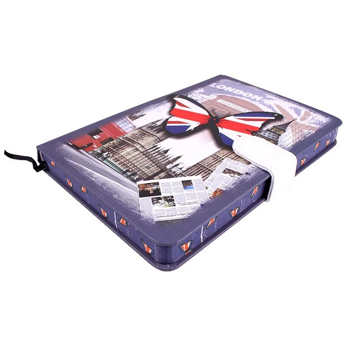 Книжка записная 12,5*19см 144л в клетку на застёжке с цветным срезом Книжка записная 12,5*19см 144л в клетку на застёжке с цветным срезом