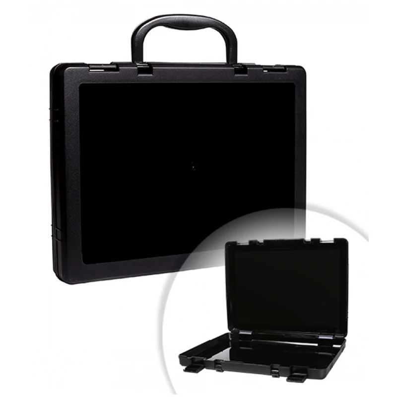 Портфель-кейс 1 отделение Стамм, A4, 275*375*57мм, на защелках, черный Портфель-кейс 1 отделение Стамм, A4, 275*375*57мм, на защелках, черный