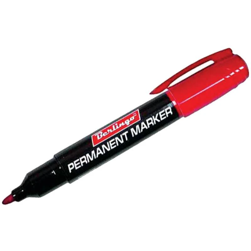 Маркер перманентный красный, пулевидный, 2мм: PM6102 штр.:  4260107452973