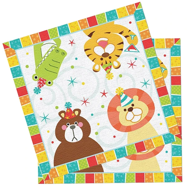 Салфетки Веселый зоопарк 33х33 см 20 шт Салфетки Веселый зоопарк 33х33 см 20 шт