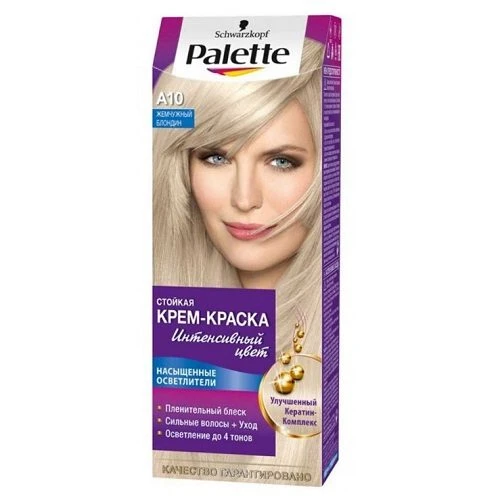 Краска для волос Palette A10 Жемчужный блондин, 1 шт Краска для волос Palette A10 Жемчужный блондин, 1 шт