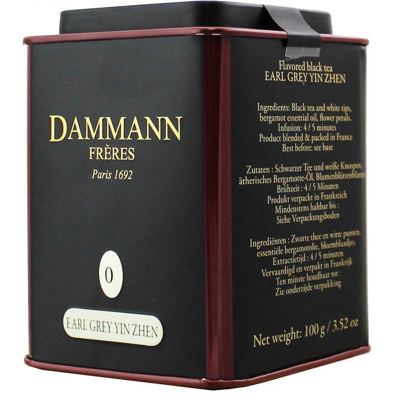 Чай Dammann The Earl Grey YinZhen листовой черн., 100г ж/б Чай Dammann The Earl Grey YinZhen листовой черн., 100г ж/б