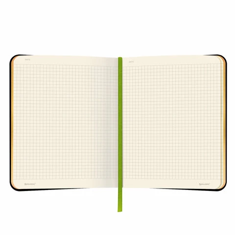 Тетрадь А5 (168х208 мм), 80 л., сшивка, клетка, под кожу, бумага 70 г/м2,