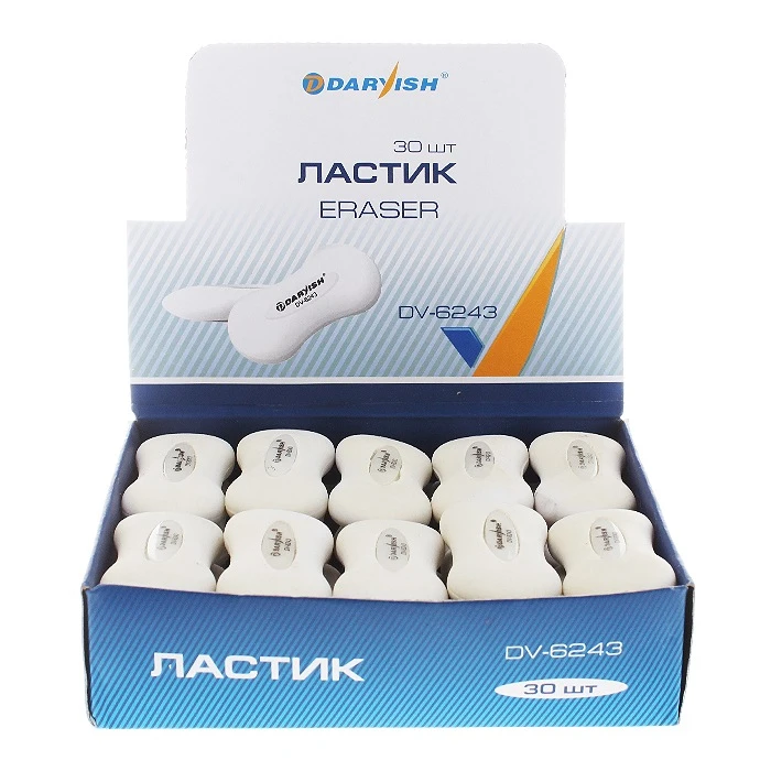 Ластик "Darvish" фигурный белый