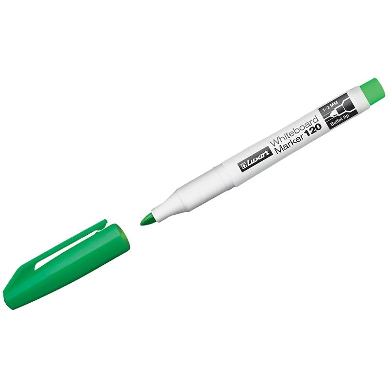 Маркер для белых досок "120" зеленый, пулевидный, 1-2мм 3644 Маркер для белых досок "120" зеленый, пулевидный, 1-2мм 3644