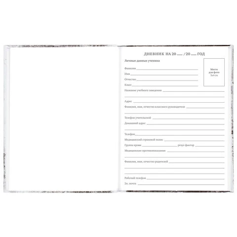 Дневник 5-11 класс 48 л., твердый, BRAUBERG, глянцевая ламинация, с подсказом,