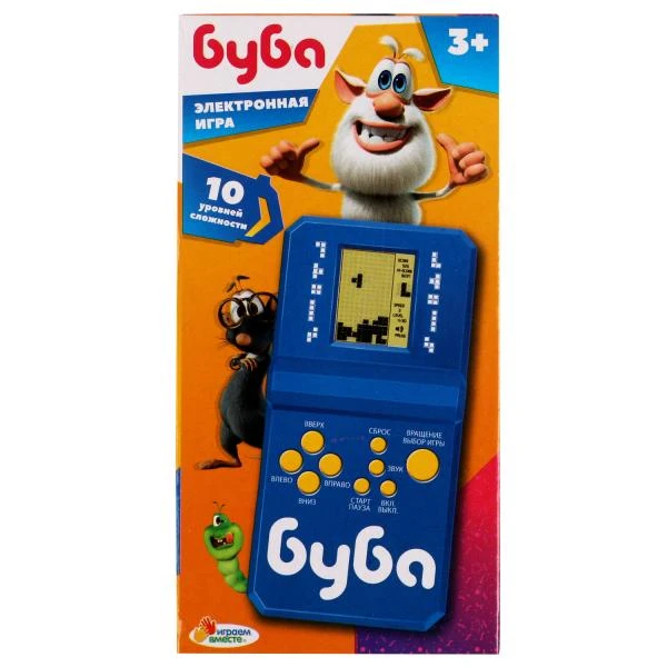 Электронная логическая игра БУБА кор.12,5*6,5*2,5см. ИГРАЕМ ВМЕСТЕ