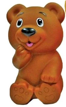 Игрушка для ванны мишка сетка, хенгтег КАПИТОШКА