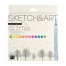 НАБОР МАРКЕРОВ ГЛИТТЕРНЫХ "SKETCH&ART" 12 ЦВ.