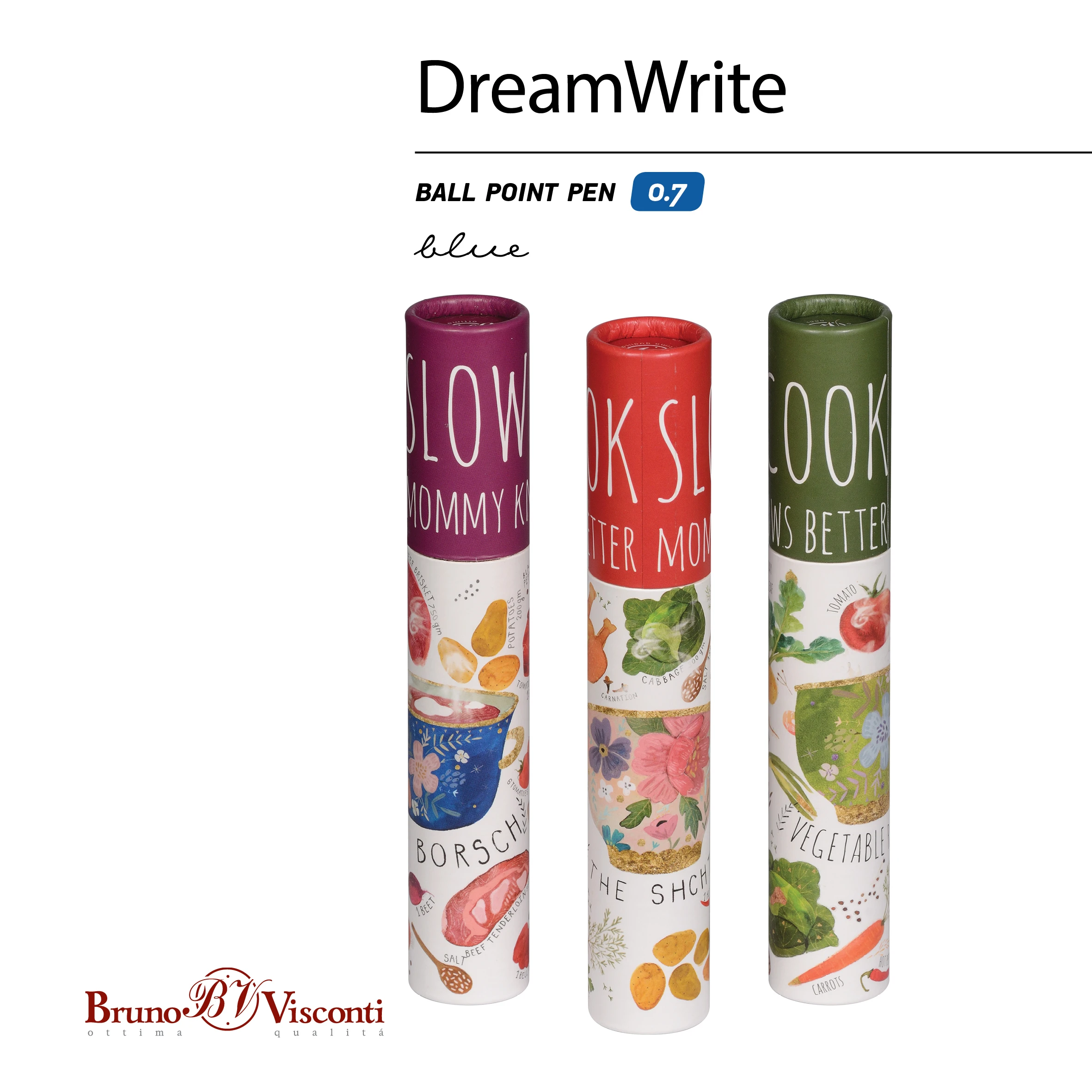 РУЧКА "DreamWrite. Славянская трапеза" ШАРИКОВАЯ 0.7 ММ, СИНЯЯ, 3 ВИДА РУЧКА "DreamWrite. Славянская трапеза" ШАРИКОВАЯ 0.7 ММ, СИНЯЯ, 3 ВИДА