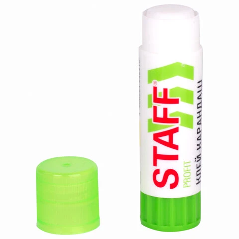 Клей-карандаш STAFF Profit, 21 г, PVP-основа, НОВАЯ ФОРМУЛА, 228662
