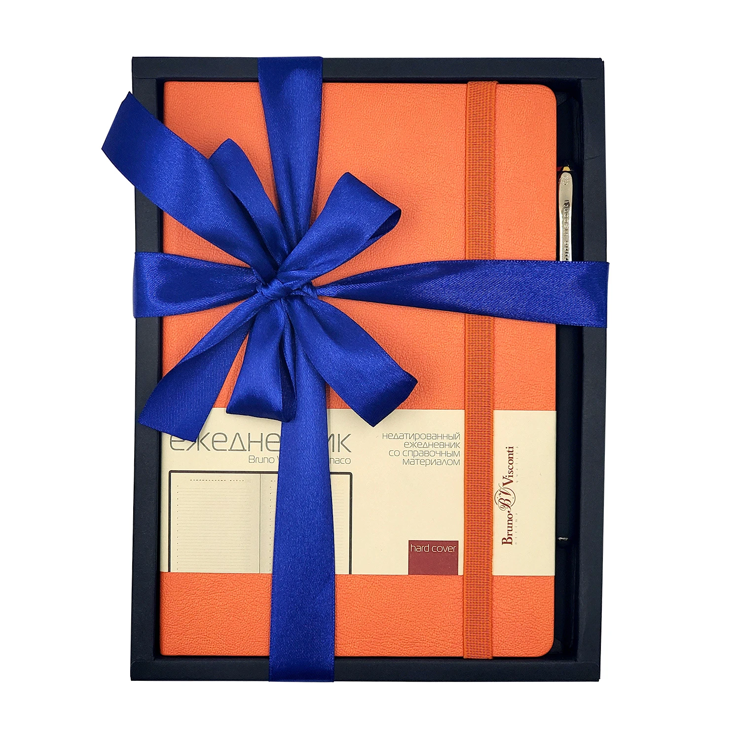 НАБОР ПОДАРОЧНЫЙ А5 "MONACO" (ОРАНЖЕВЫЙ ЕЖЕДНЕВНИК И РУЧКА)