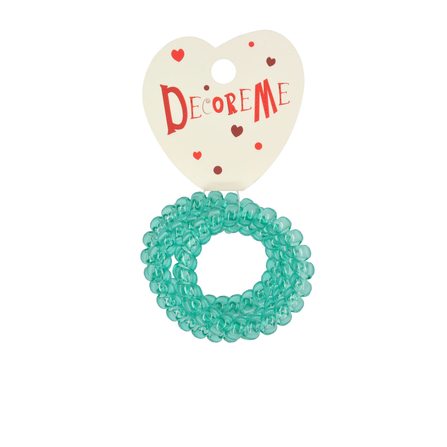 РЕЗИНКА ДЛЯ ВОЛОС СПИРАЛЬНАЯ ПРОЗРАЧНАЯ 3 ШТ