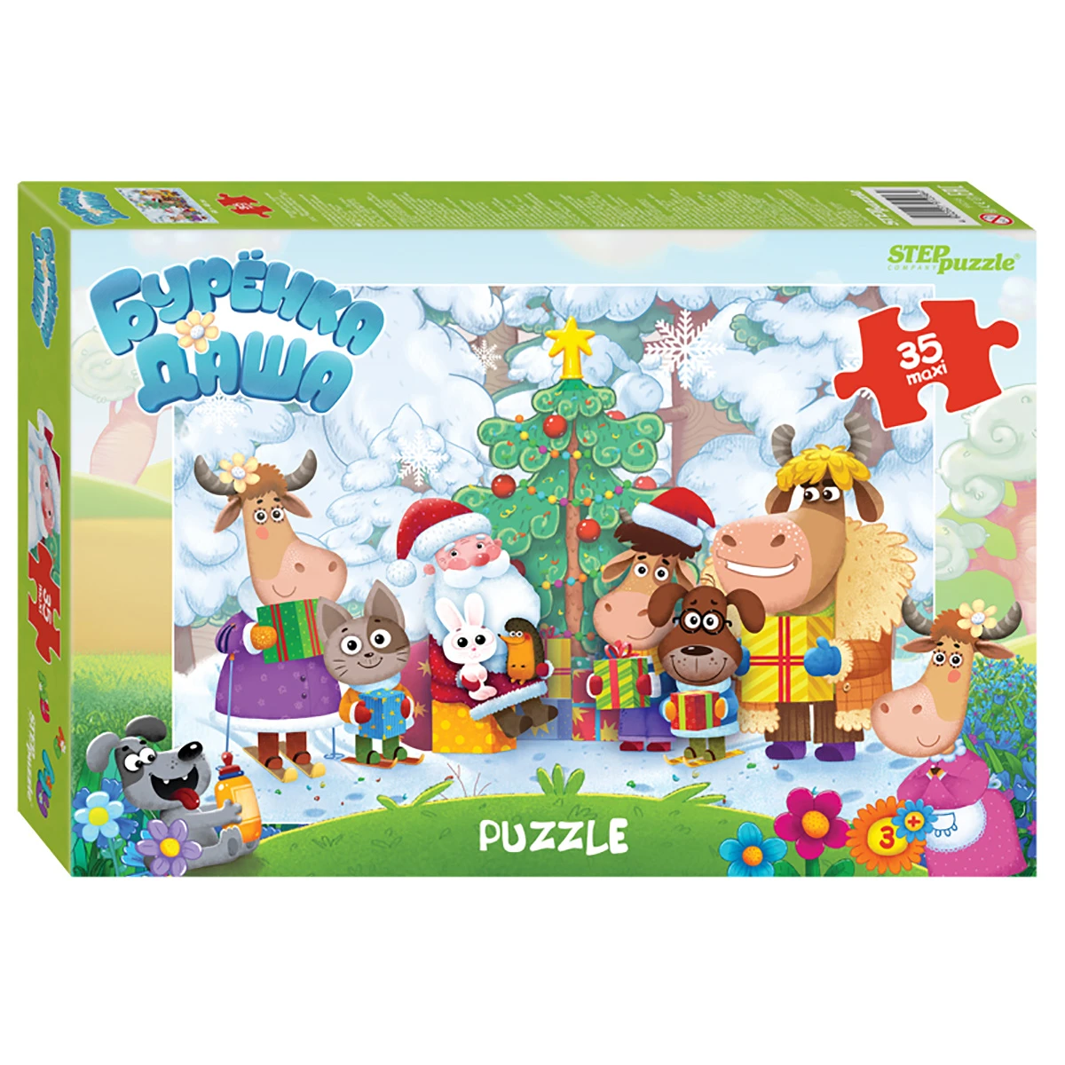 Арт.91256 Мозаика "puzzle" 35 MAXI "Буренка Даша" (Riki) Арт.91256 Мозаика "puzzle" 35 MAXI "Буренка Даша" (Riki)