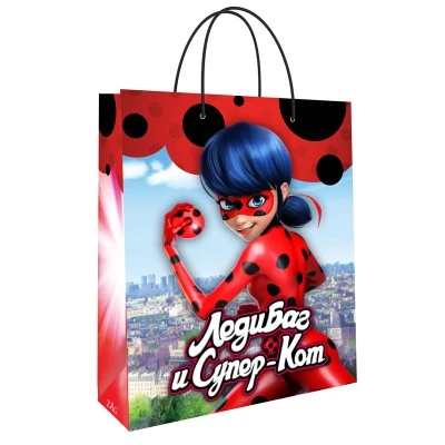Леди Баг и Супер-Кот. Пакет подарочный малый (Леди Баг с йо-йо и Супер-Кот),