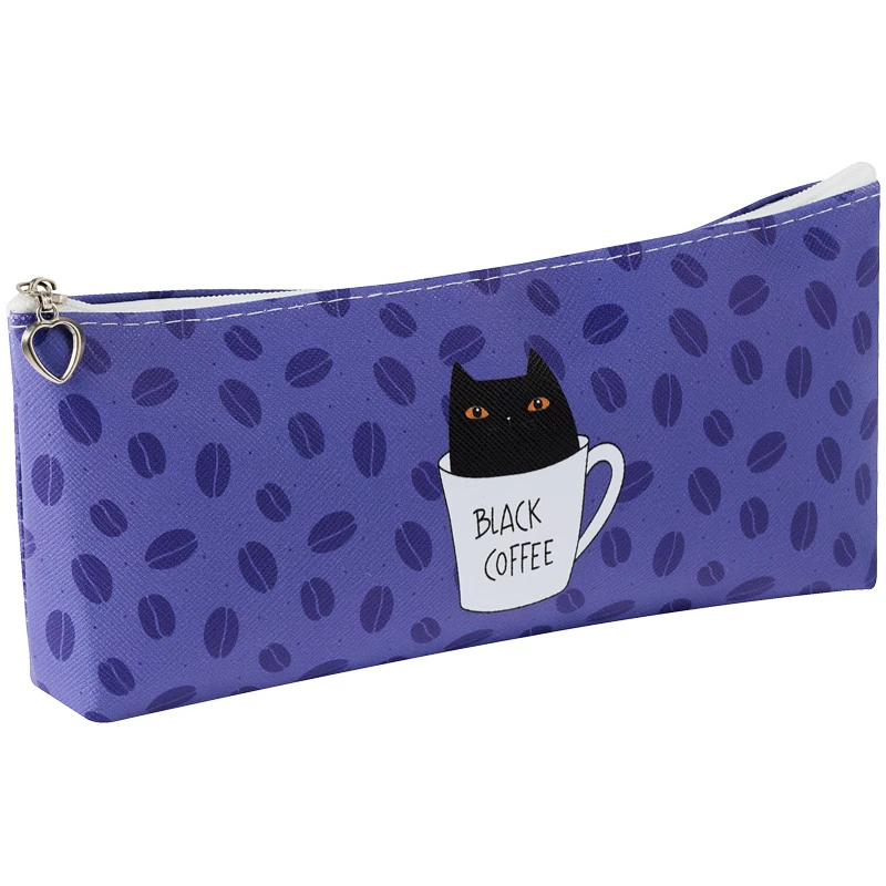 Пенал мягкий 200*85*30 MESHU "Black cat", искусственная кожа Пенал мягкий 200*85*30 MESHU "Black cat", искусственная кожа