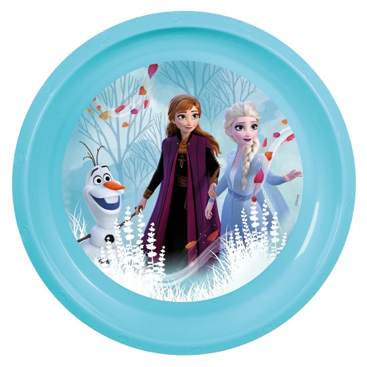 Тарелка пластиковая. Холодное сердце 2 Синий лес