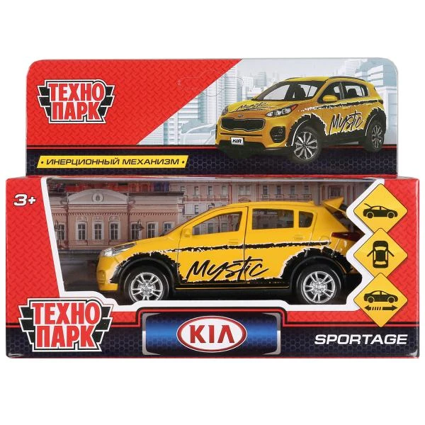 Машина металл KIA SPORTAGE СПОРТ длина 12 см, двери, багаж, инерц, Технопарк