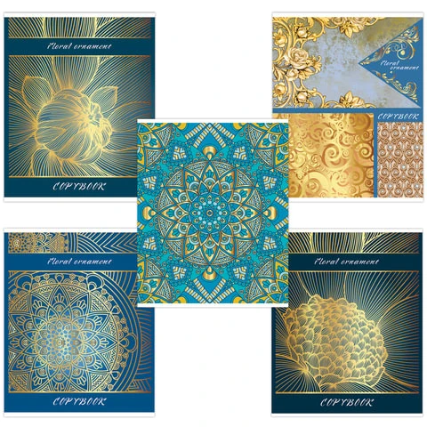 Тетрадь А5, 48 л., BRAUBERG, клетка, тиснение фольгой, УЗОРЫ, 403048 Тетрадь А5, 48 л., BRAUBERG, клетка, тиснение фольгой, УЗОРЫ, 403048