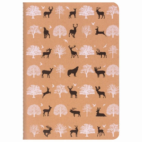 Тетрадь 40 л. в клетку обложка КРАФТ, бежевая бумага 70 г/м2, сшивка, А5 Тетрадь 40 л. в клетку обложка КРАФТ, бежевая бумага 70 г/м2, сшивка, А5