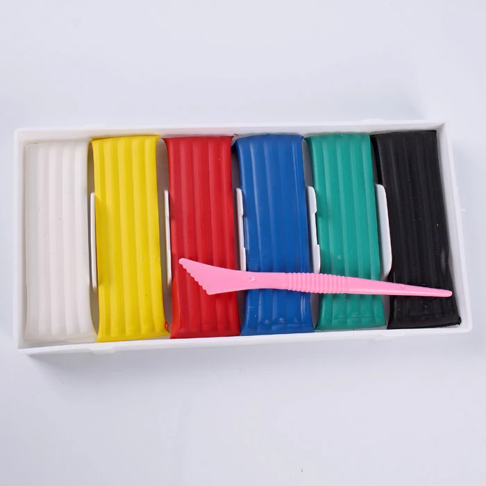 Пластилин 6цв. восковой "Darvish" в пластик. поддоне со стеком Пластилин 6цв. восковой "Darvish" в пластик. поддоне со стеком