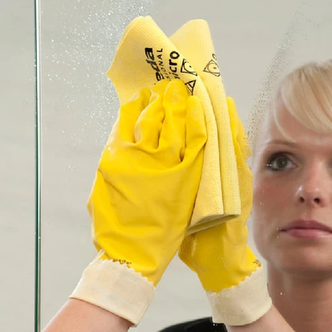 Салфетки VILEDA "ПВАмикро", КОМПЛЕКТ 5 шт., искусственная замша,