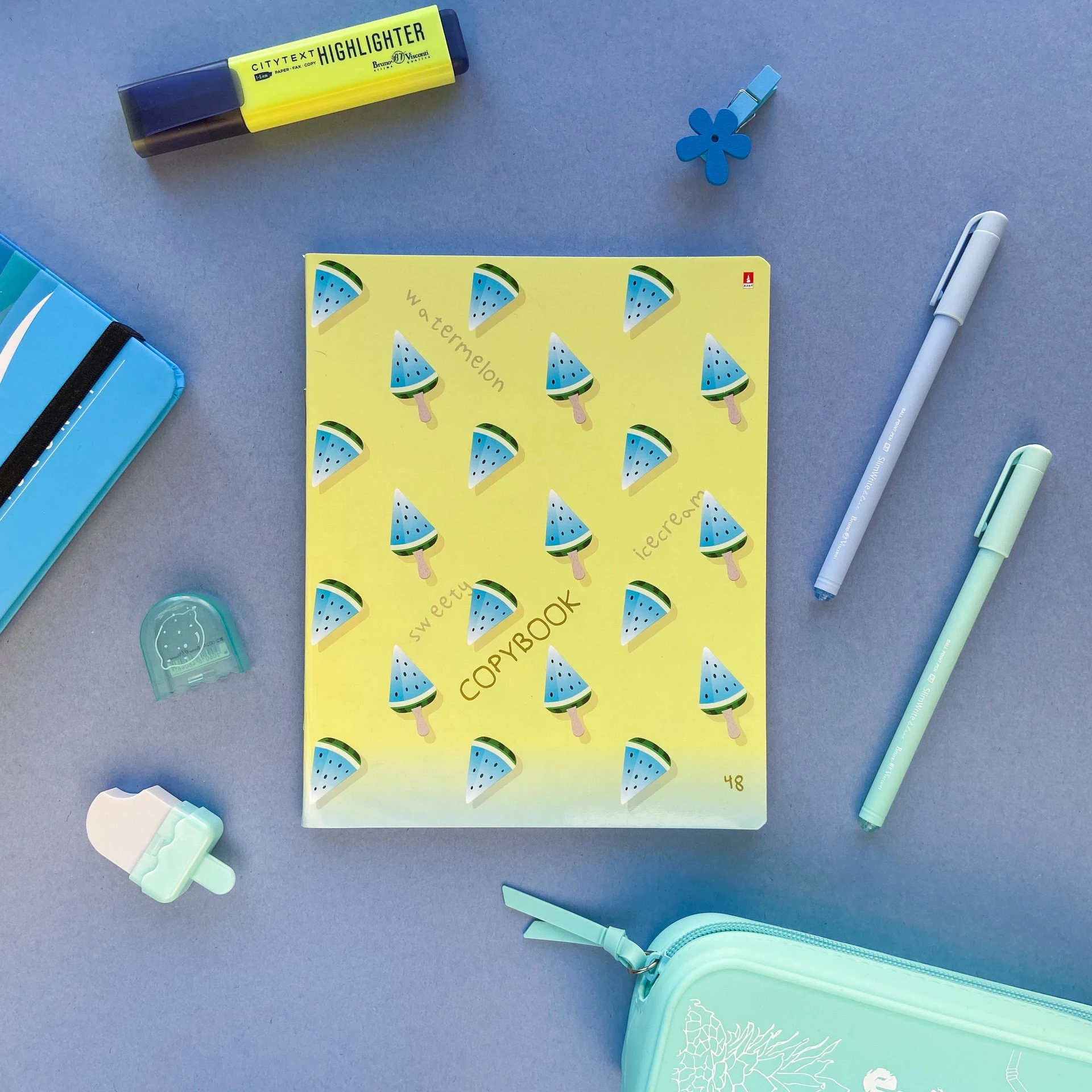 ЛАСТИК "HappyGraphix. Мороженки", 4 цвета