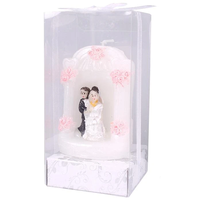 Свеча декоративная парафиновая "Молодожены" h7см