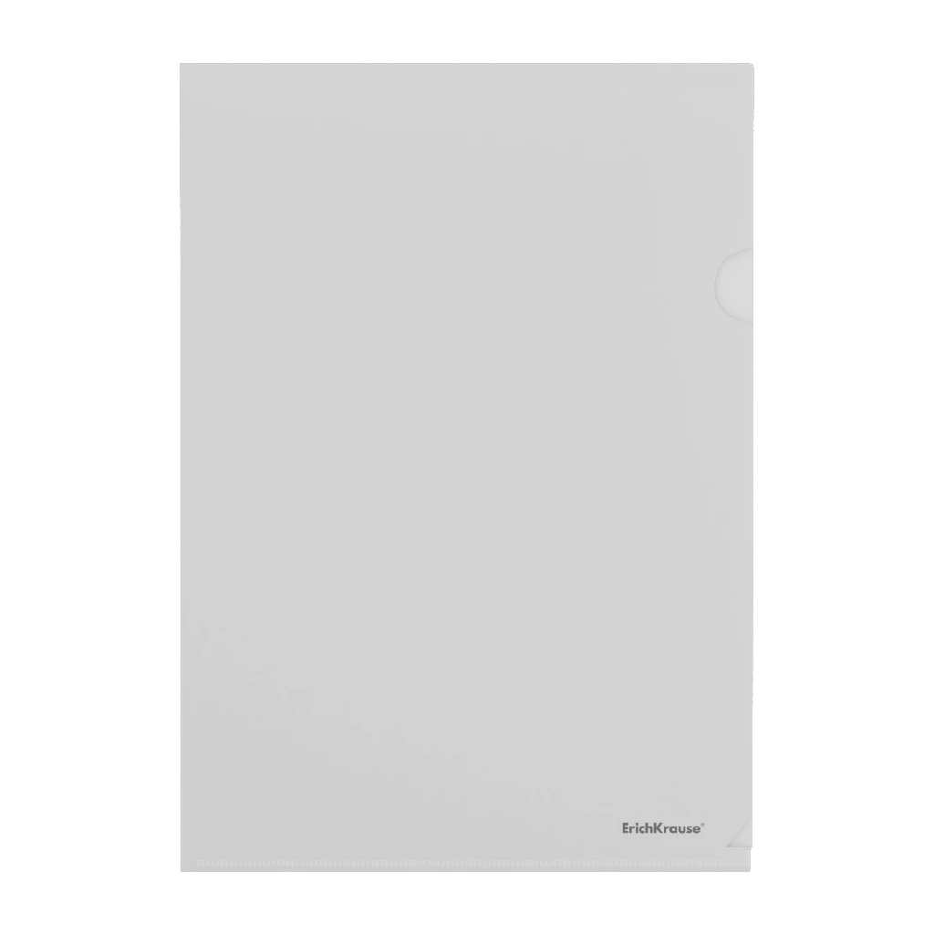 Папка-уголок пластиковая Erich Krause Fizzy Clear, A4, прозрачный (в пакете по Папка-уголок пластиковая Erich Krause Fizzy Clear, A4, прозрачный (в пакете по