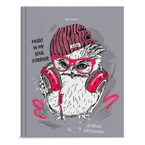 Дневник 1-11 класс 40 л., твердый, BRAUBERG, глянцевая ламинация, "Cool