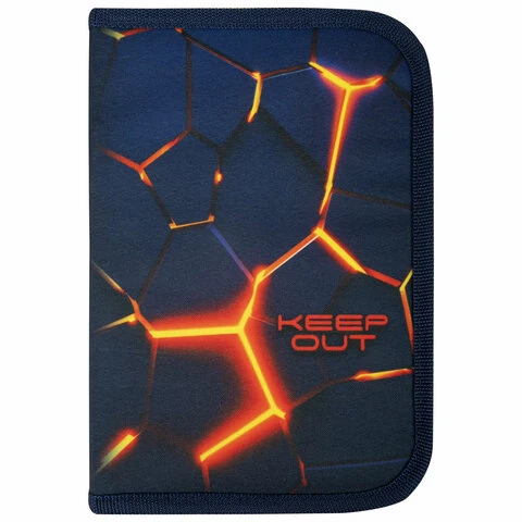 Пенал BRAUBERG, 1 отделение, 2 откидные планки, полиэстер, 21х14 см, "Keep