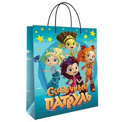 Сказочный патруль. Пакет подарочный малый (бирюзовый), 180*223*100 мм