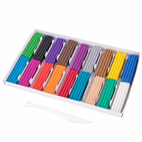 Пластилин классический ЮНЛАНДИЯ "ВЕСЁЛЫЙ ШМЕЛЬ", 18 цветов, 360 грамм, Пластилин классический ЮНЛАНДИЯ "ВЕСЁЛЫЙ ШМЕЛЬ", 18 цветов, 360 грамм,