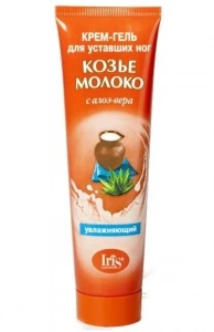 Iris Козье молоко Крем-гель для уставших ног с алое-вера 100 мл/40 шт