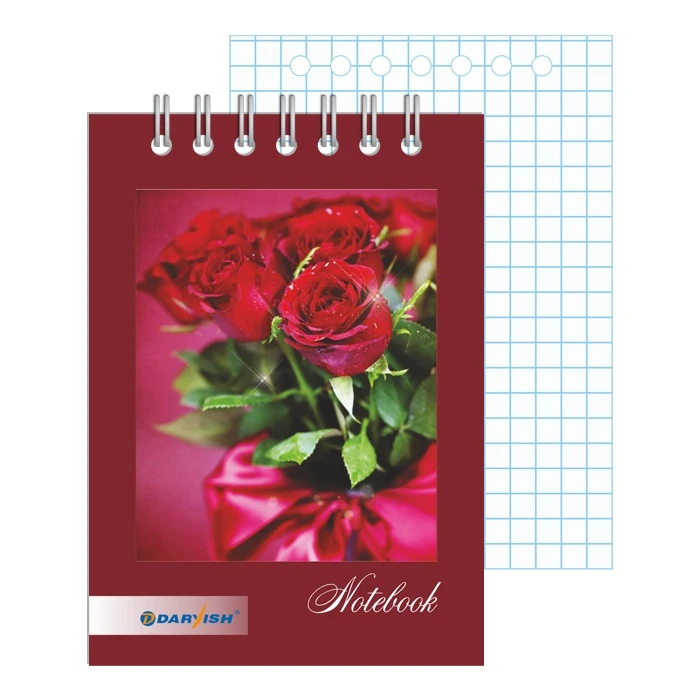 Блокнот 7*10см 60л "Цветы" на гребне плотность 55гр/м2