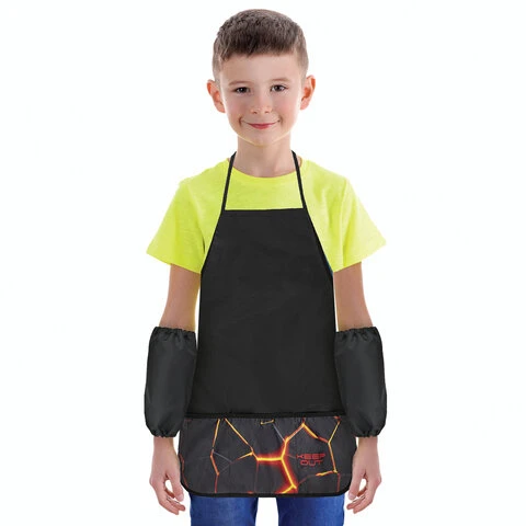 Фартук с нарукавниками BRAUBERG, 45x54 см, 3 кармана, "Keep out",