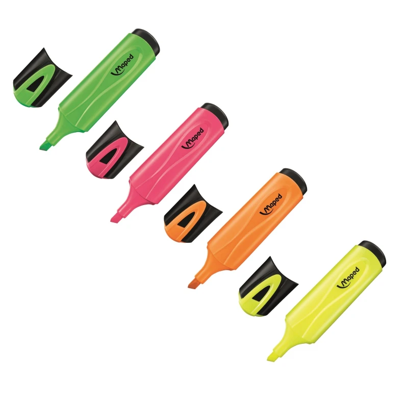 Маркер текстовыделитель Maped FLUO PEP'S CLASSIC 1-5 мм, набор 4 цвета 742547