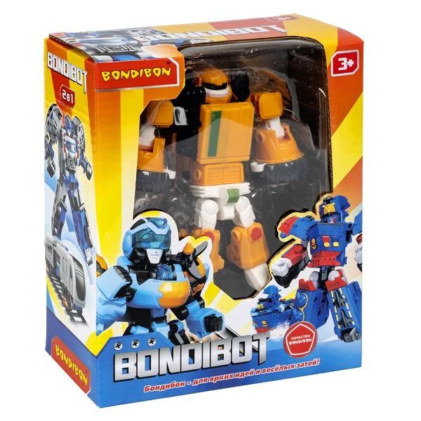 Трансформер 2 в 1 BONDIBOT, Bondibon робот-трактор