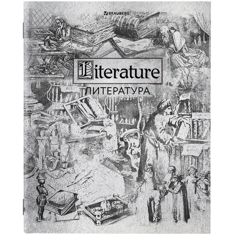 Тетрадь предметная "SILVER" 48 л., металлизированный картон,