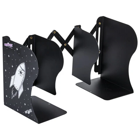 Подставка-держатель для книг и учебников ЮНЛАНДИЯ "Space", раздвижная, Подставка-держатель для книг и учебников ЮНЛАНДИЯ "Space", раздвижная,