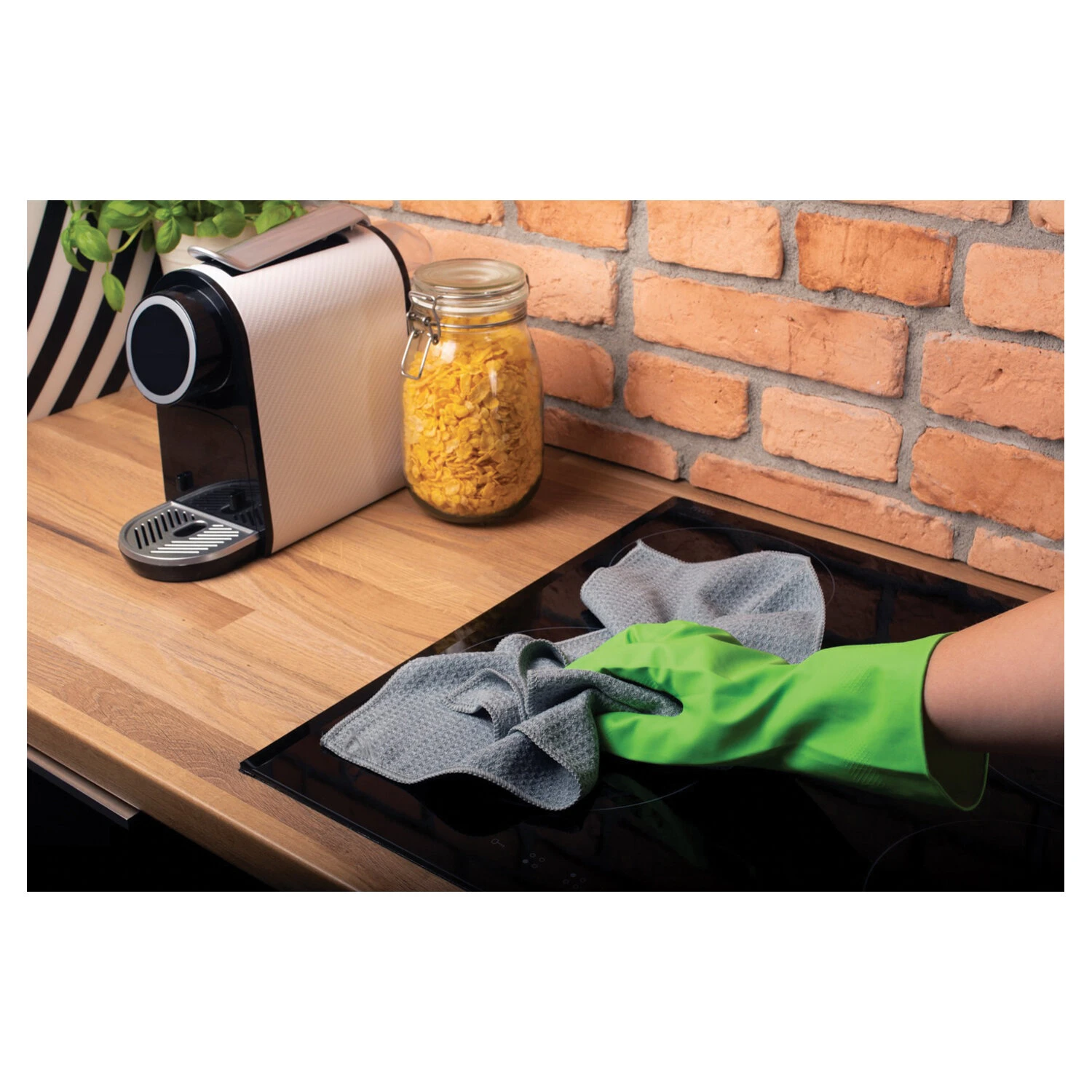 Салфетка из микрофибры, 40х50 см, магнит для крепления, СУПЕР ПЛОТНАЯ, 300 г/м2,