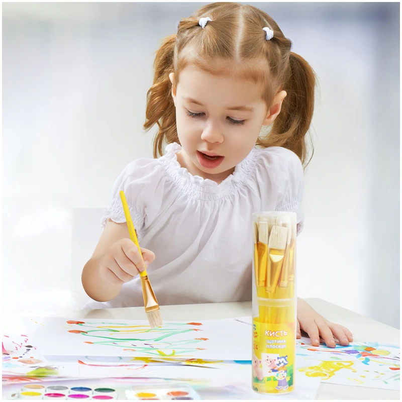 Кисть щетина Мульти-Пульти, плоская №24 Кисть щетина Мульти-Пульти, плоская №24