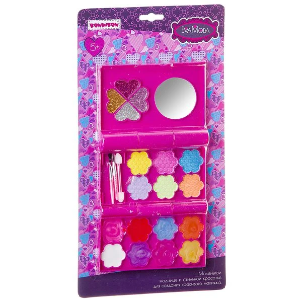 Набор детской декор. косметики Bondibon Eva Moda, CRD 34*18*3 см; косметичка
