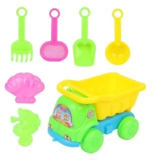 Песочный набор, машинка, 6 аксессуаров