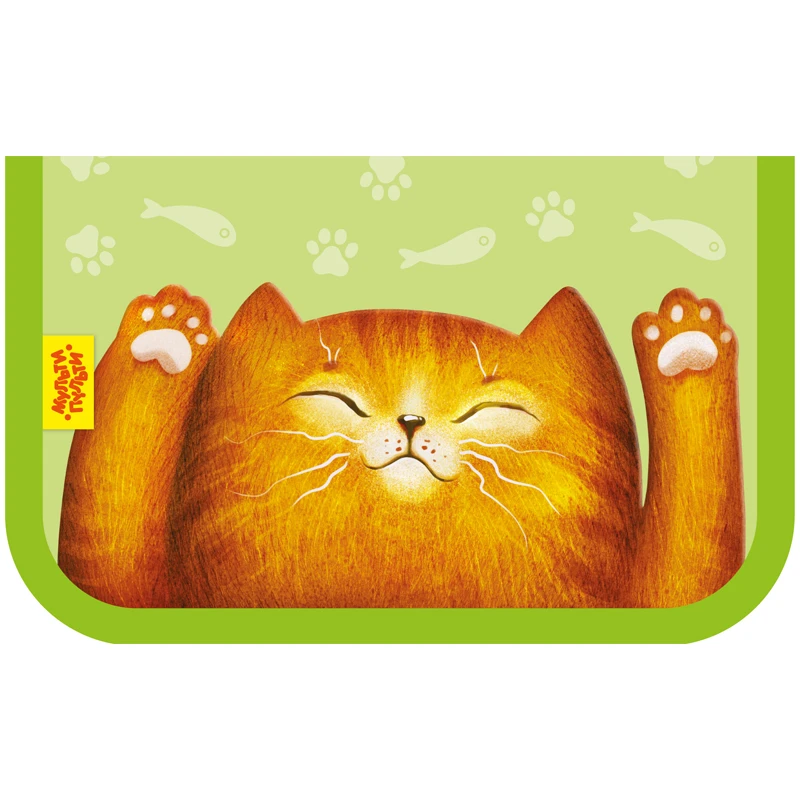 Пенал 1 отделение, 210*130 Мульти-Пульти "Lazy Cat", две откидные