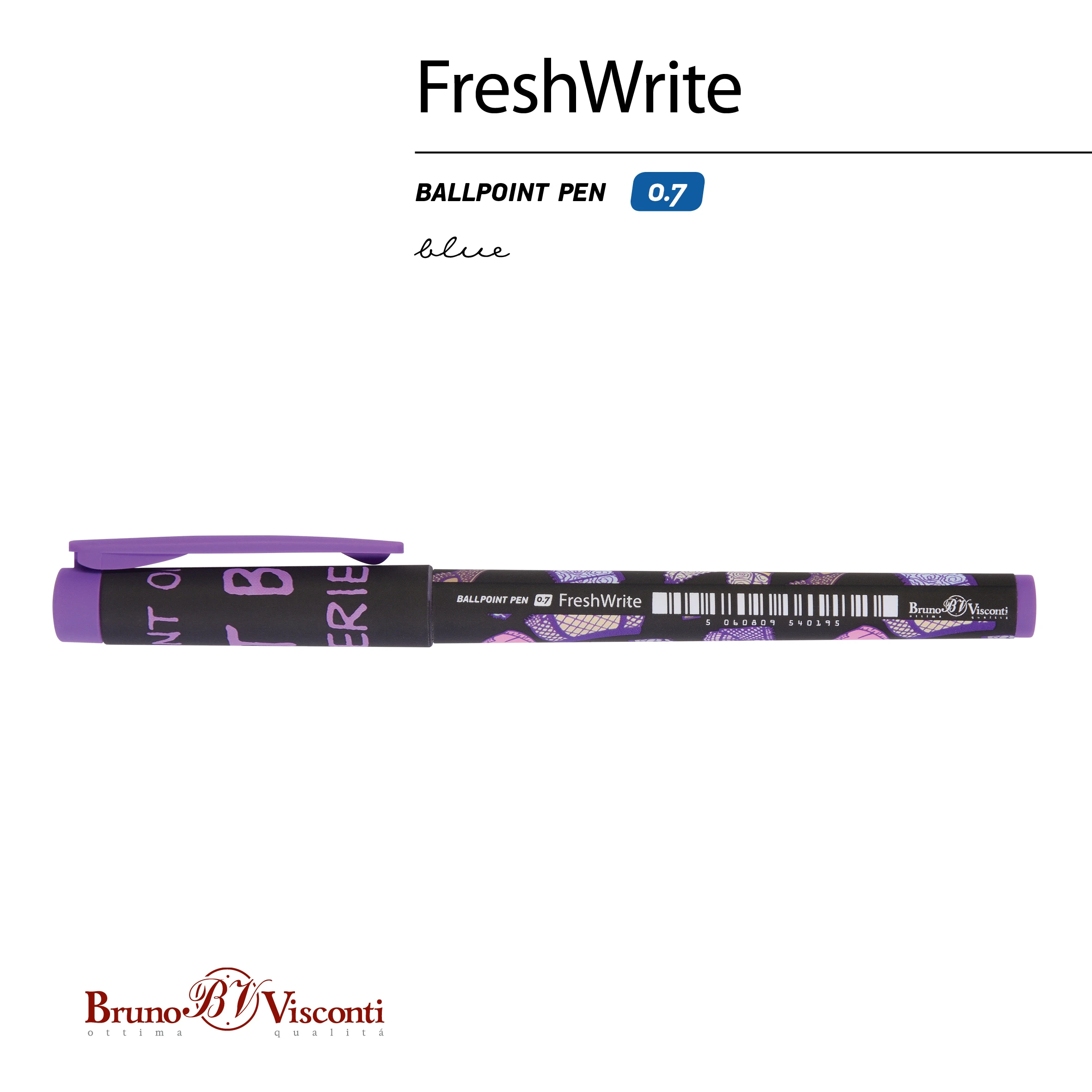 РУЧКА "FreshWrite. Дамские штучки. Ажур" ШАРИКОВАЯ 0.7 ММ, СИНЯЯ РУЧКА "FreshWrite. Дамские штучки. Ажур" ШАРИКОВАЯ 0.7 ММ, СИНЯЯ