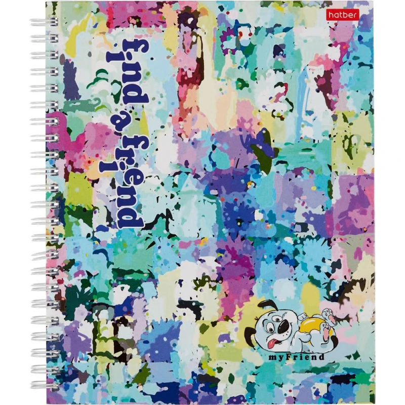 Бизнес-тетрадь А5, 96л, кл, гребень, 7БЦ, глянц.ламинац Find_a_friend 054500 Бизнес-тетрадь А5, 96л, кл, гребень, 7БЦ, глянц.ламинац Find_a_friend 054500