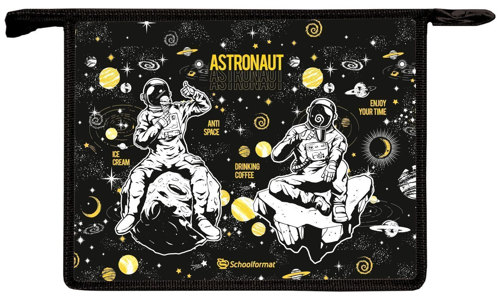 Папка для тетрадей 1 отд. А4 Schoolformat ASTRONAUT 325х230х55 молния пластик Папка для тетрадей 1 отд. А4 Schoolformat ASTRONAUT 325х230х55 молния пластик