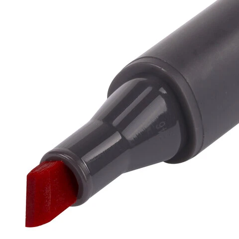 Маркер для скетчинга двусторонний 1 мм - 6 мм BRAUBERG ART CLASSIC, КРАСНАЯ