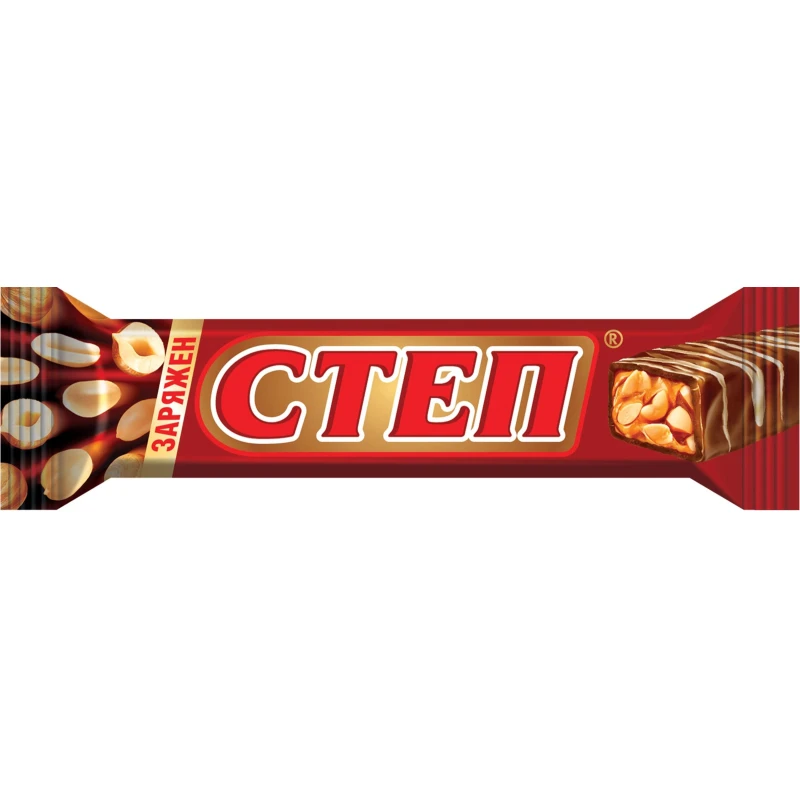 Шоколадный батончик Золотой степ, 50гх25шт/уп